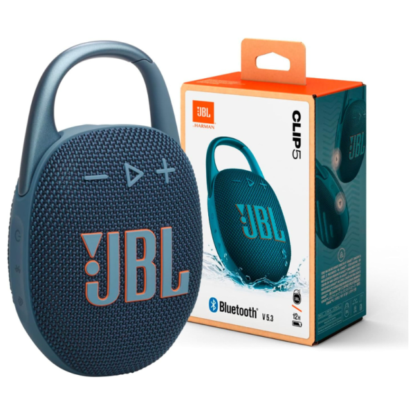 JBL Clip 5 - Ultra-Portable, Waterproof and Dustproof Bluetooth Speaker, Integrated Carabiner, Up to 12 Hours of Play, Made in Part with Recycled Materials